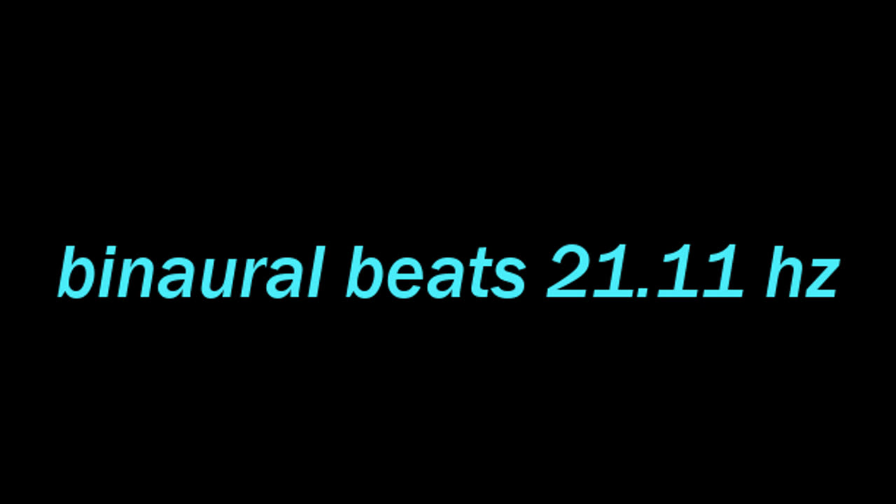 binaural beats 21.11 hz