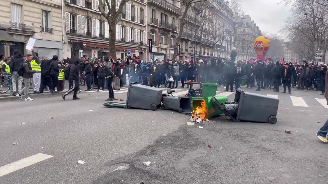 Nouvelle journée de mobilisation contre la réforme des retraites. Quelques tension