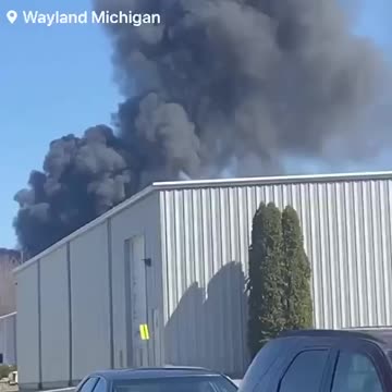 Wayland, Michigan: Firefighters on Scene of where Large Oil Fire
