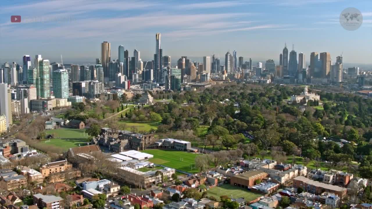 Melbourne City Cinematic Film by Drone [4K] 🇦🇺Melbourne Australia🇦🇺