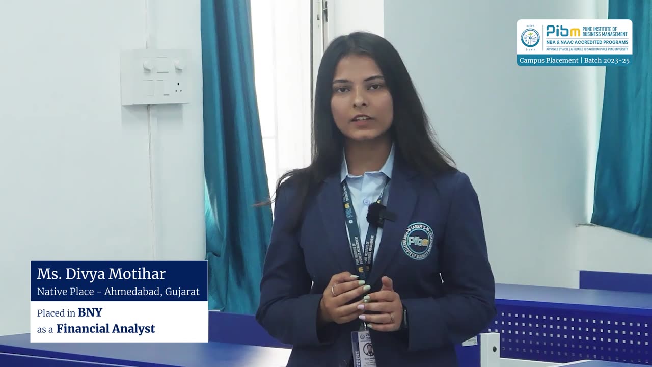 � Batch 2023-25 Placements - Ms. Divya Motihar at BNY �