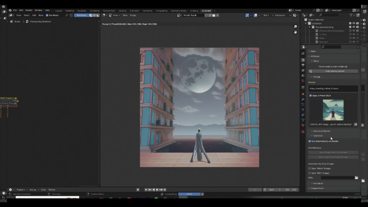 Stable diffusion AI RENDER in Blender _ Blender Tutorial