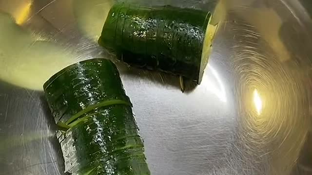 Botana de pepino y ajo