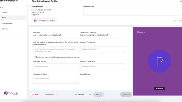 Cognitive Debriefing Interviewer's Profile