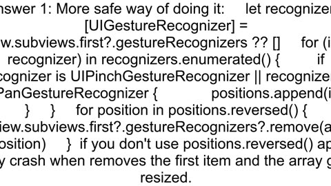 iOS 11 AVPlayerViewController Disable Pinch Drag Gesture