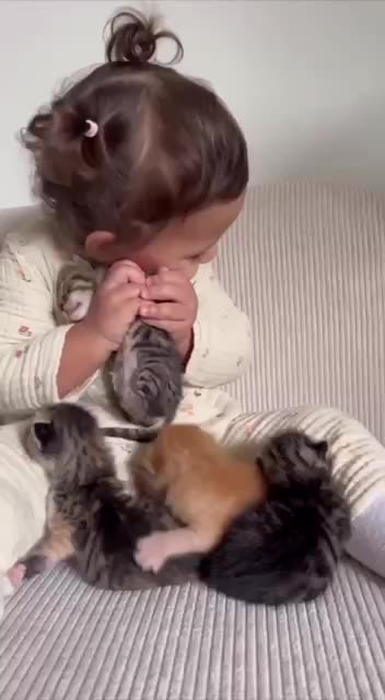 She loves her little buddies