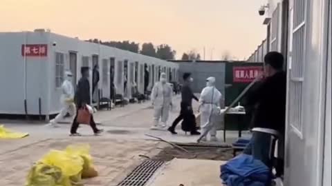 A quarantine camp in Shangqiu City October 30th, 2022