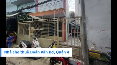 7,5tr 6 x13, 1 lầu 2PN 2PK, 1wc, 2 nhà tắm: Nhà cho thuê hẻm rộng Đoàn Văn Bơ - 0919686096