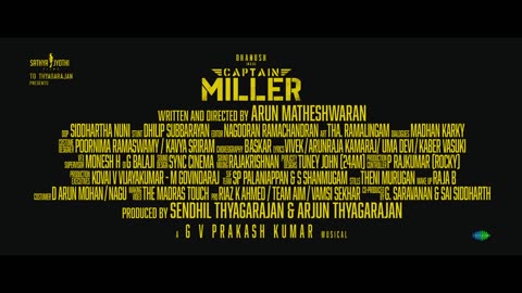 Captain Miller (Kannada) - Teaser | Dhanush | Shivarajkumar | Arun Matheswaran | GV Prakash Kumar