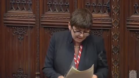 House of lords... Lady Fox speaks out against more legislation.