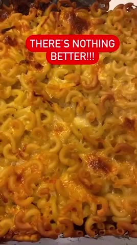 BEFORE AND AFTER CRUNCHY BAKED MACARONI