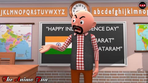 SCHOOL WALA 15TH AUGUST | Funny Comedy Video | Desi Comedy | Cartoon Comedy |credit. The Animo Fun