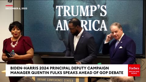 Biden-Harris 2024 Principal Deputy Campaign Manager Quentin Fulks Speaks Ahead Of GOP Debate