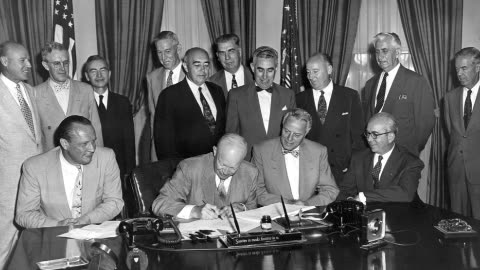 President Eisenhower signed the Atomic Energy Act