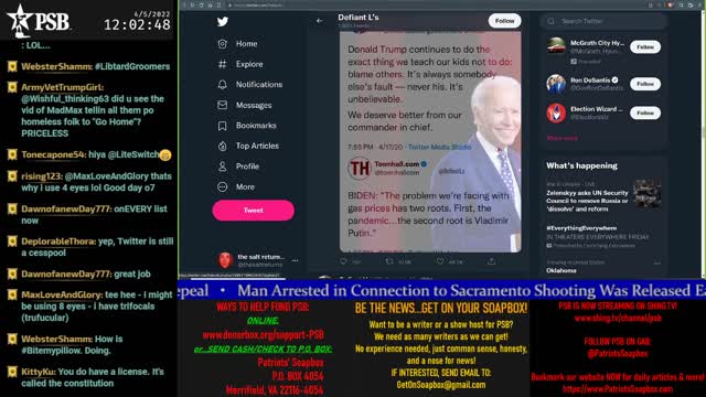 2022-04-05 23:53 EDT - The MAGA Mullet Show: with MagaSwaga