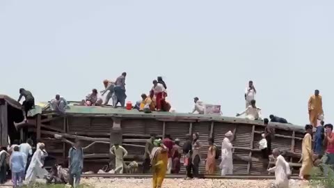 Train accident in Karachi