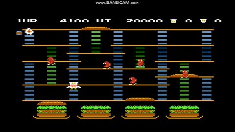 Burger Time - Arcade Classic, Game, Gaming, NES, Nintendo