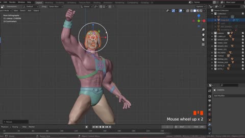 Blender Escultura He-man 19