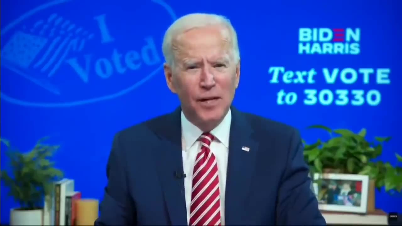 Biden admitted to voter fraud