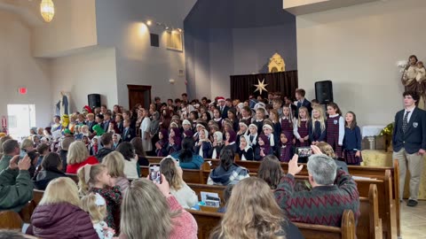 Holy Family Academy 2023 Christmas Pageant finale