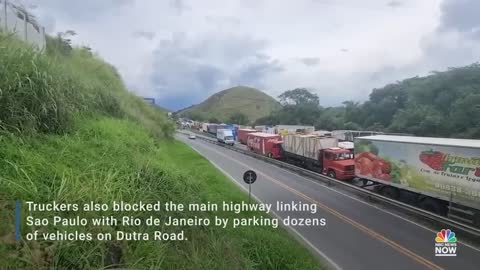 Brazilian Truckers Create Multiple Blockades In Support Of Bolsonaro