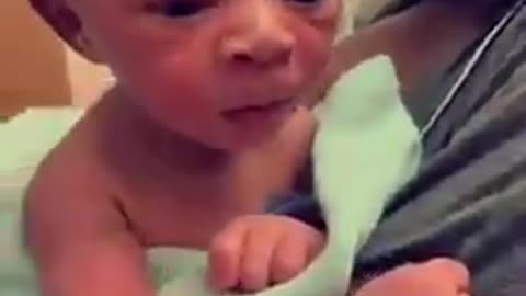 MY GOD WHAT HAVE THEY DONE? 9 HOURS OLD AND HOLDING HIS HEAD UP?