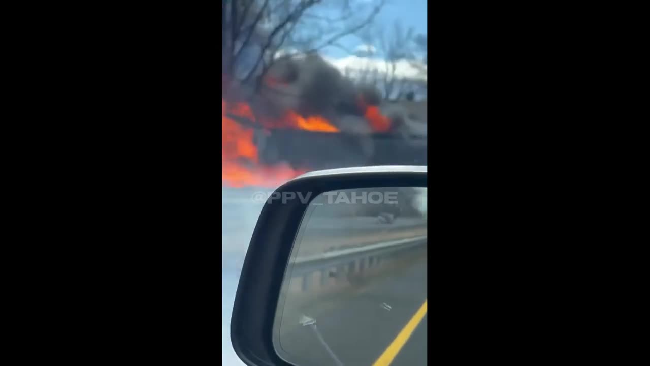 🚨BREAKING: Massive fire close to homes in Frederick, Maryland, following a large gas tank explosion