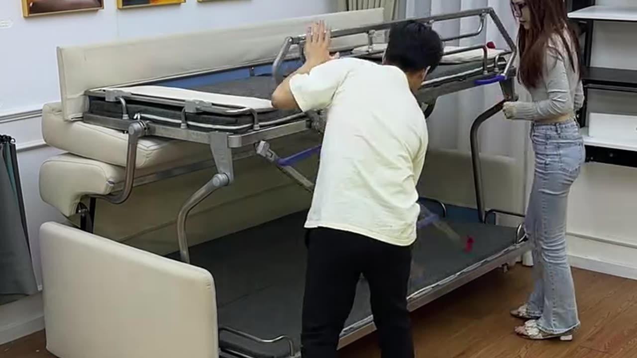 Assistive devices for the elderly in China to climb up and down from the second floor