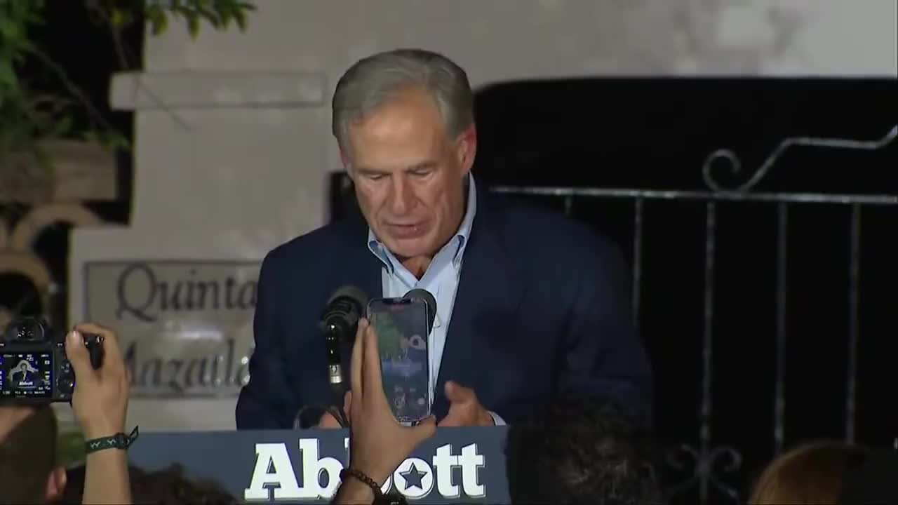 TX Gov Abbott Gives Epic Speech After Beto Failed To Replace Him