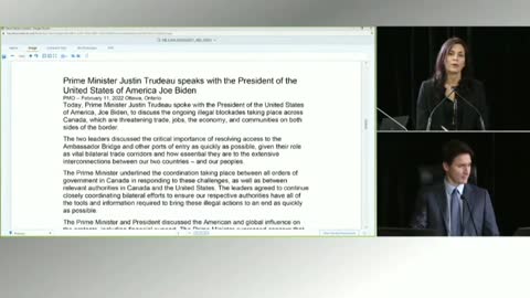 Trudeau talks about his phone call with Biden during his Emergencies Act inquiry testimony