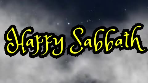 Happy Sabbath