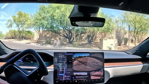 Tesla Full Self Driving Beta 11.4.2 Driving around town.