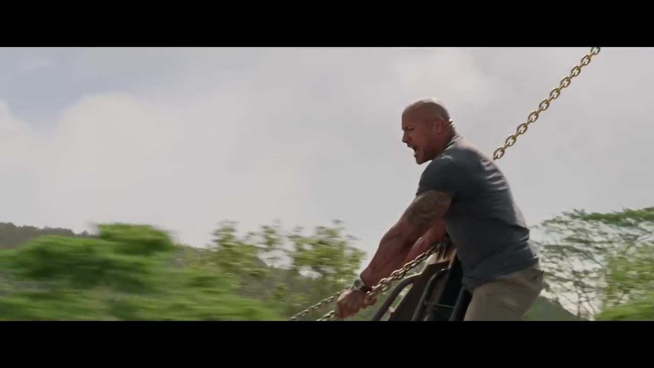 The Rock Going Head-To-Head with a HELICOPTER! - Hobbs & Shaw (2019) - Screen Bites