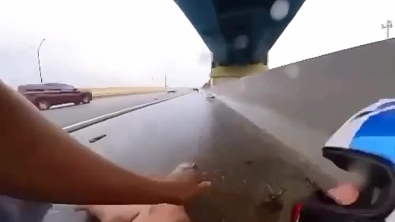 Serious road accidents. A motorcyclist was hit