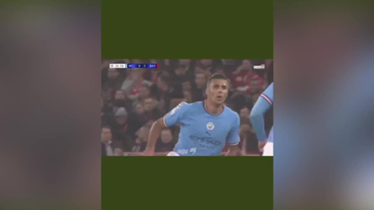 First goal Manchester City v Bayern