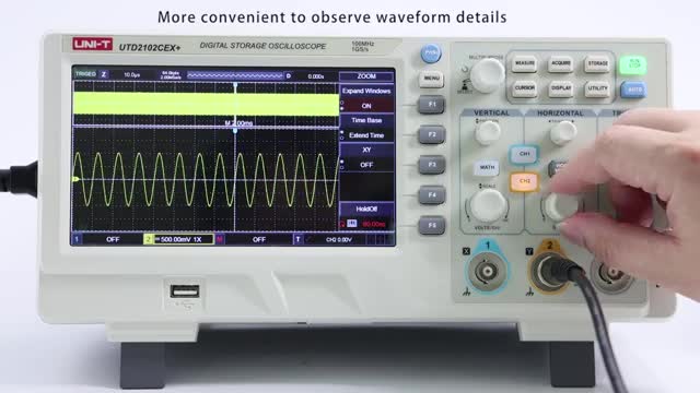 UNI-T UTD2102CEX+ Digital Storage Oscilloscope_Cut