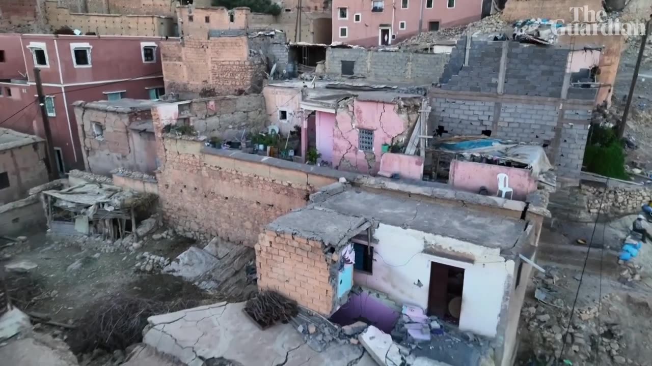 Morocco earthquake:drone footage shows scale of destruction