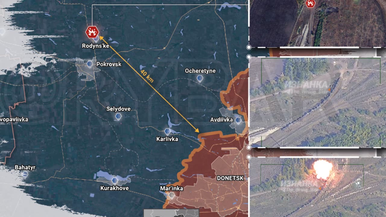 Ukraine War, Rybar Map for September 25th, 2023 Russia Strikes Ukrainian Ports, Airfields and Trains