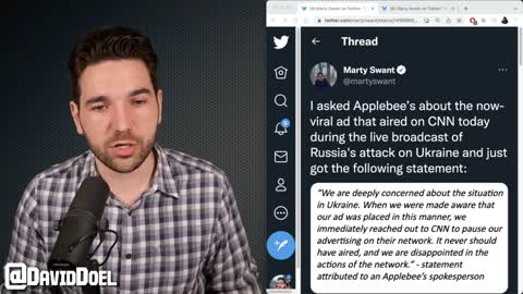 ⭕️Dump Applebee's Ad Disrupts CNN'S Ukraine🇺🇦 Coverage..⭕️