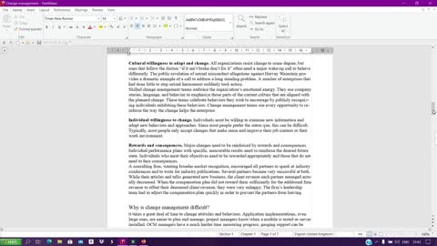 Change management part 2