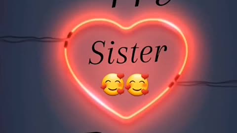 Happy sister day