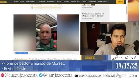 PF prende pastor a mando de Moraes.