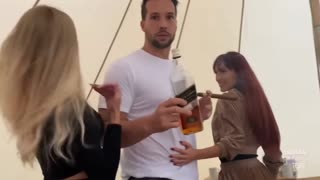 2 beautiful girls fight for Tristan Tate's attention!!