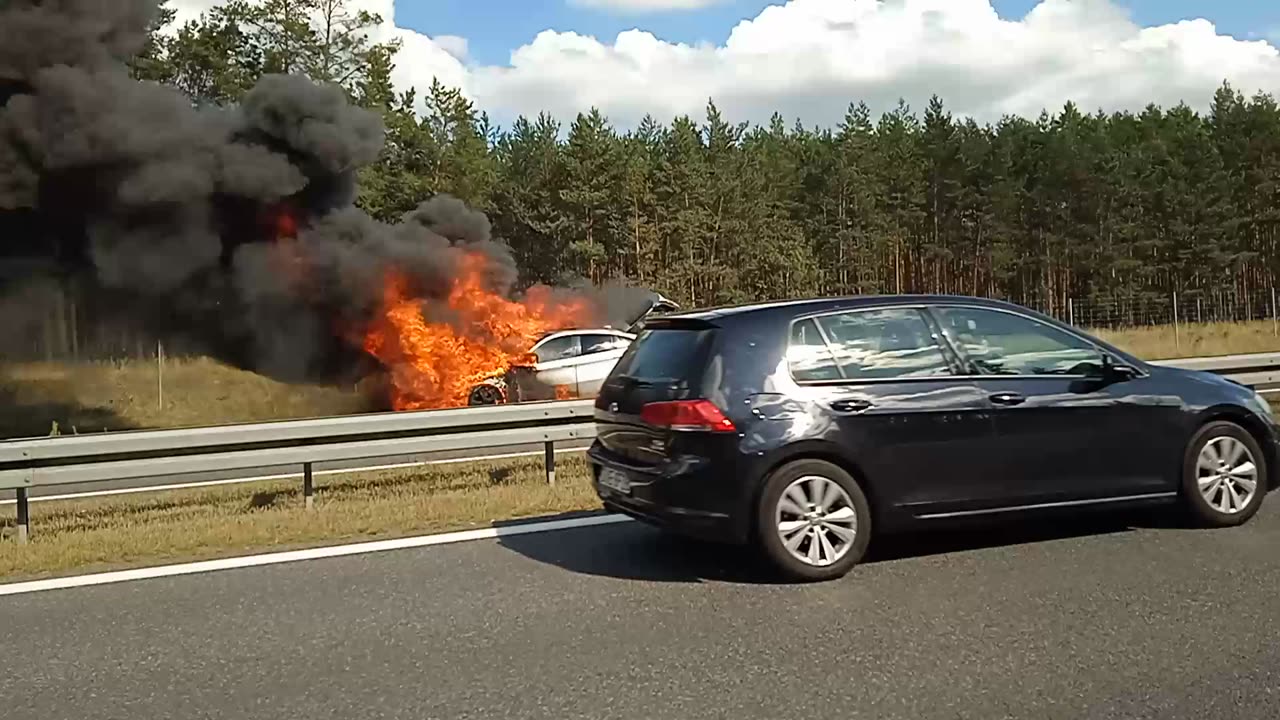 Pożar Auta Elektrycznego