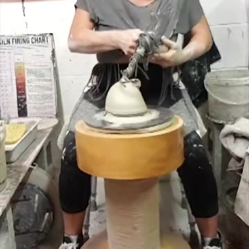 Potter's Shirt Gets Stuck in Wheel #shorts