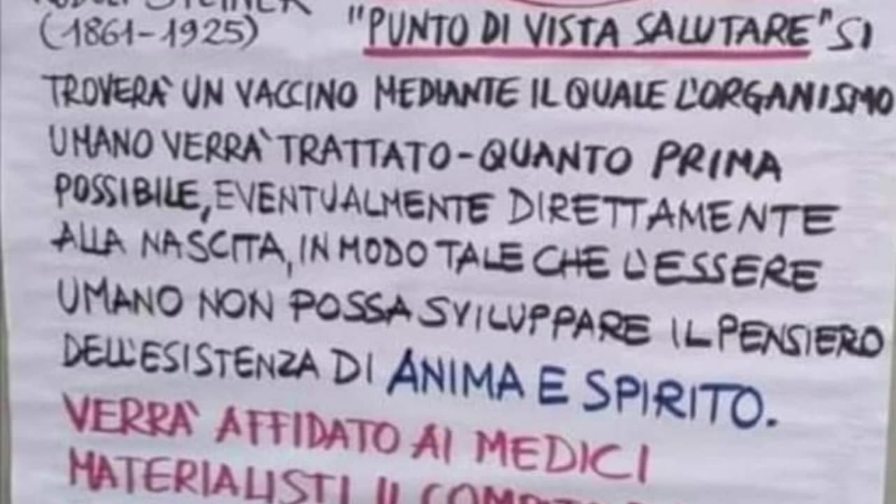 💉 CHI NON SI VACCINA SI AMMALA E MUORE