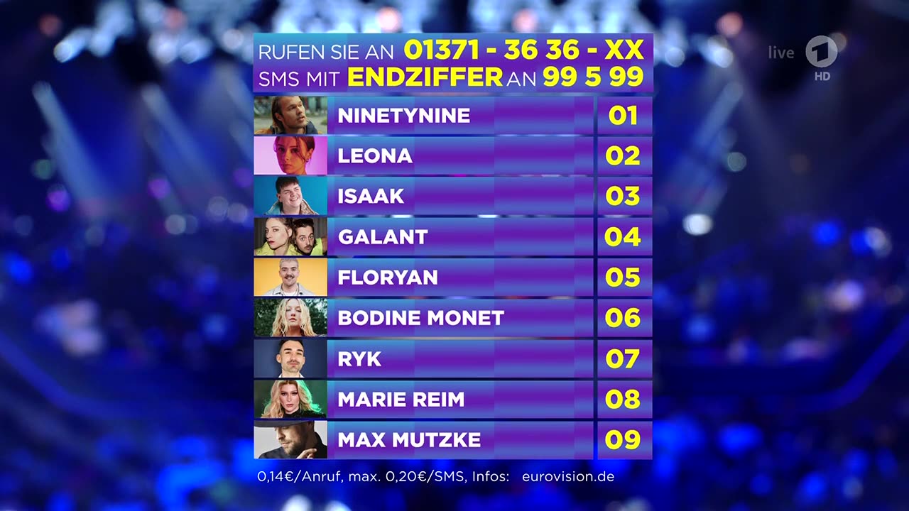 ESC-Vorentscheid 16-02-2024