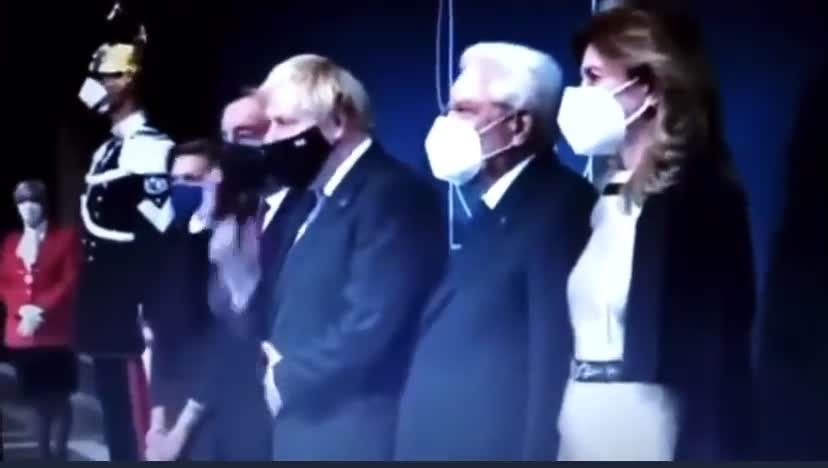 UK politicians taking masks off