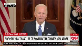 Geriatric Joe FUMBLES Through Roe v. Wade Address