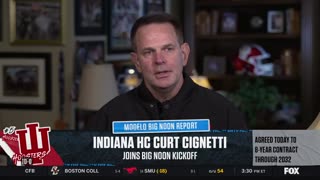 November 16, 2024 - Indiana University Football Coach Curt Cignetti Signs Contract Extension